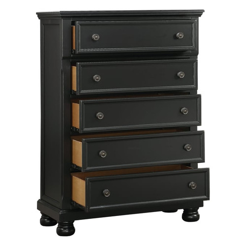 Home Elegance Laurelin Black White Chests