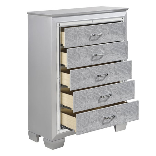 Home Elegance Allura Silver Black Chests