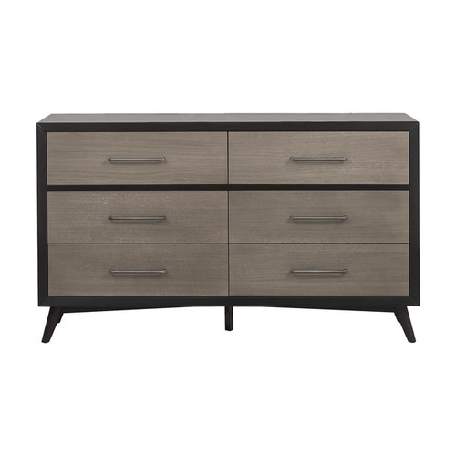 Home Elegance Raku Gray Black Dresser