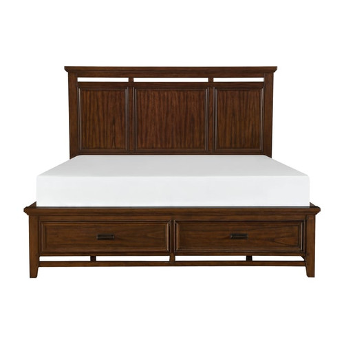 Home Elegance Frazier Park Dark Cherry Footboard Storage Beds