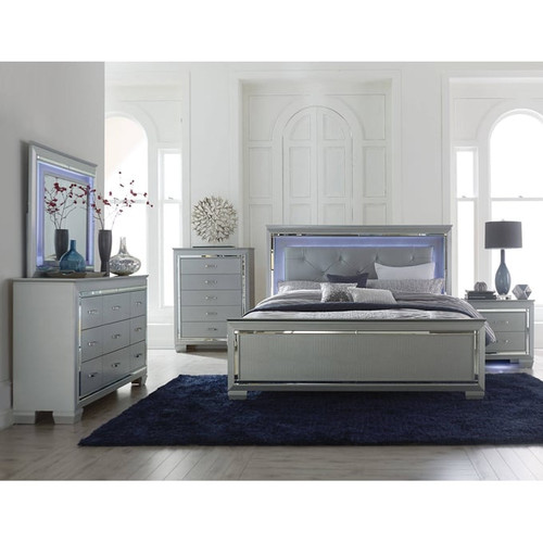 Home Elegance Allura Silver Beds