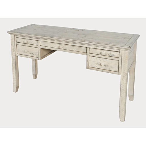 Jofran Furniture Rustic Shores Cream Distressed Acacia USB Charging Desks