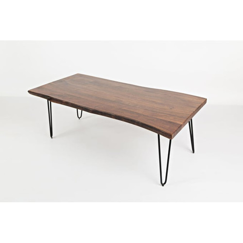 Jofran Furniture Natures Edge Chestnut Solid Acacia 50 Inch Coffee Tables