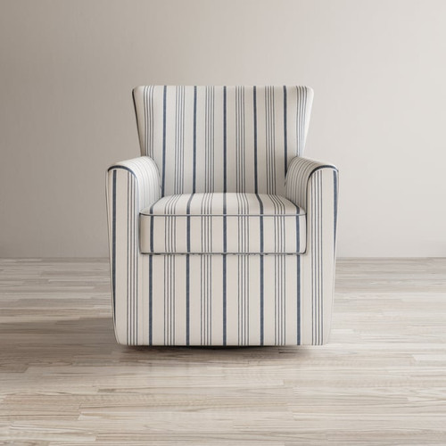 Jofran Furniture Blakely Harper Blue Swivel Accent Chair