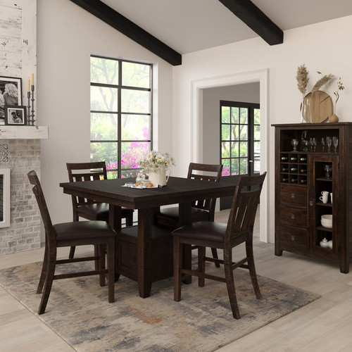 Jofran Furniture Kona Grove Chocolate Dark Brown Wine Pantry