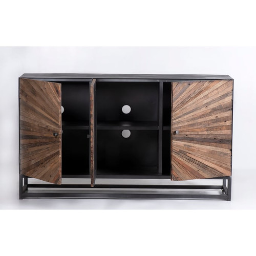 Jofran Furniture Astral Plains Natural 3 Door Accent Cabinets