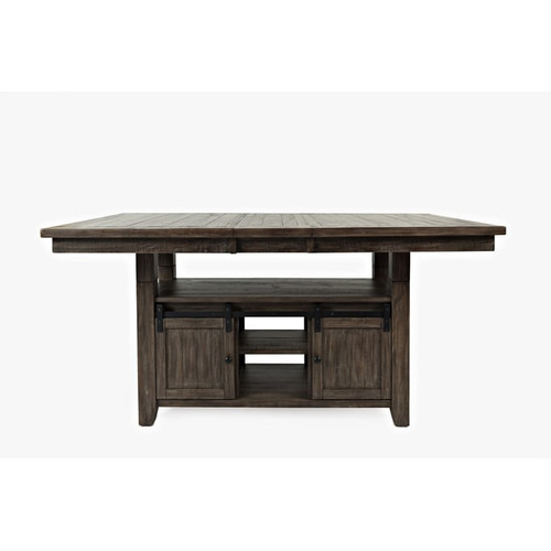 Jofran Furniture Madison County Barnwood Brown High And Low Dining Table