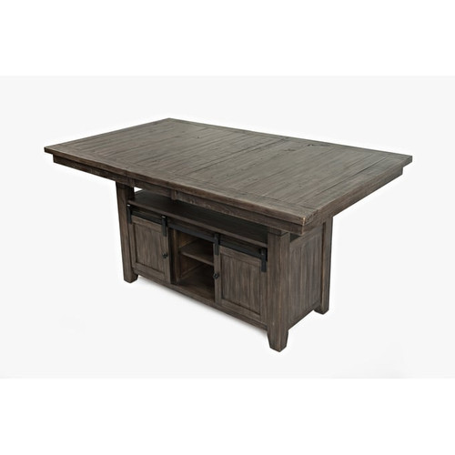 Jofran Furniture Madison County Barnwood Brown High And Low Dining Table