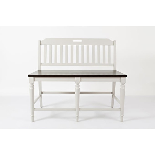 Jofran Furniture Orchard Park Soft Grey Counter Height Bench