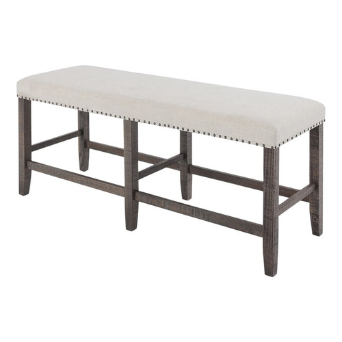 Jofran Furniture Willow Creek Distressed Brown Counter Height Bench