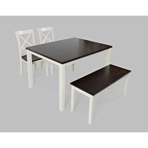 Jofran Furniture Asbury Park 4pc Dining Sets with Bench
