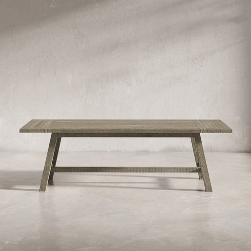 Jofran Furniture Telluride Driftwood Grey 127 Inch Trestle Counter Table