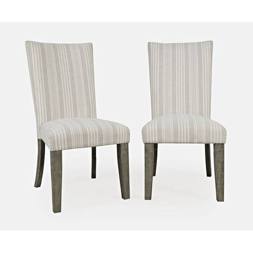 2 Jofran Furniture Telluride Driftwood Grey Parsons Dining Chairs