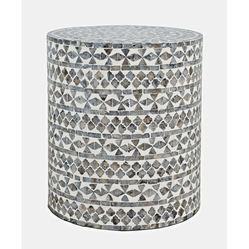 Jofran Furniture Global Archive Grey Tribal Small Accent Table