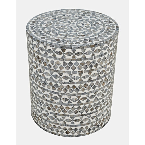 Jofran Furniture Global Archive Grey Tribal Small Accent Table