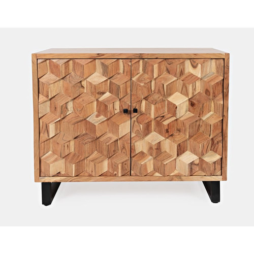 Jofran Furniture Geometrix Natural Accent Cabinet