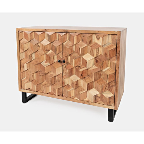 Jofran Furniture Geometrix Natural Accent Cabinet