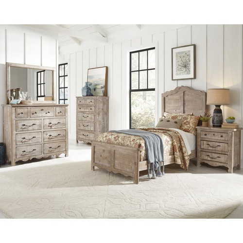 Progressive Furniture Chatsworth White Drawer Dressers and Mirrors