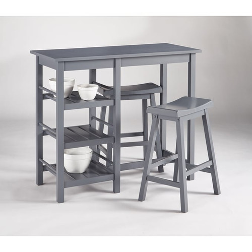 Progressive Furniture Breakfast Club Gray 3pc Counter Height Sets