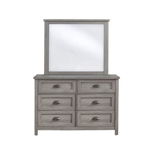 Progressive Furniture Madden Gray Dresser and Mirror