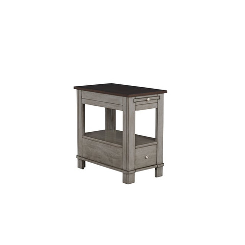 Progressive Furniture Gray Chairside Table