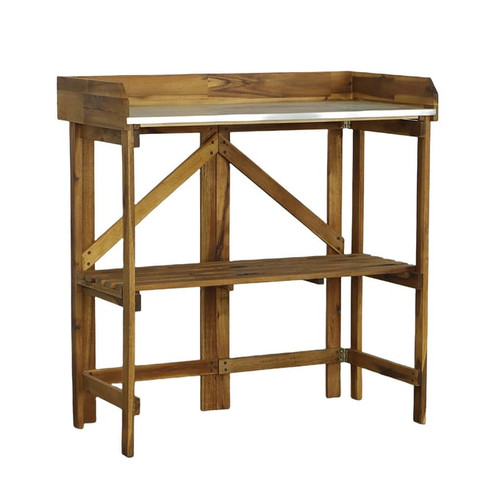 Progressive Furniture Groot Brown Planter Work Table