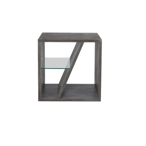 Progressive Furniture 8th Street Brown Black Chairside Table