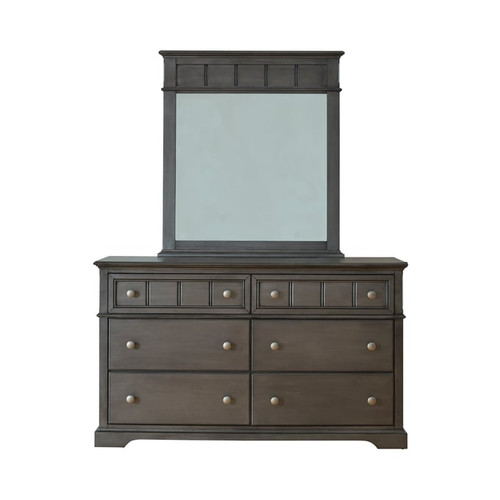 Progressive Furniture Cortland Gray Dresser and Mirror