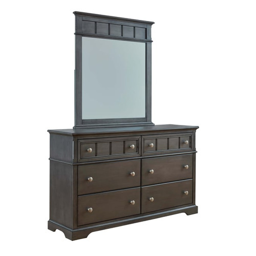 Progressive Furniture Cortland Gray Dresser and Mirror
