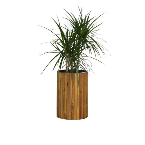 Progressive Furniture Groot Brown Round Planter