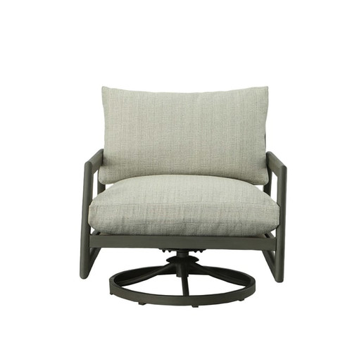 Progressive Furniture Sunset Gray Outdoor Swivel Chair