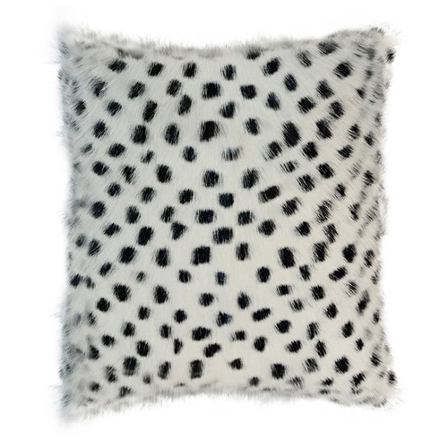 TOV Furniture Genuine White Leopard 16 Inch Pillow