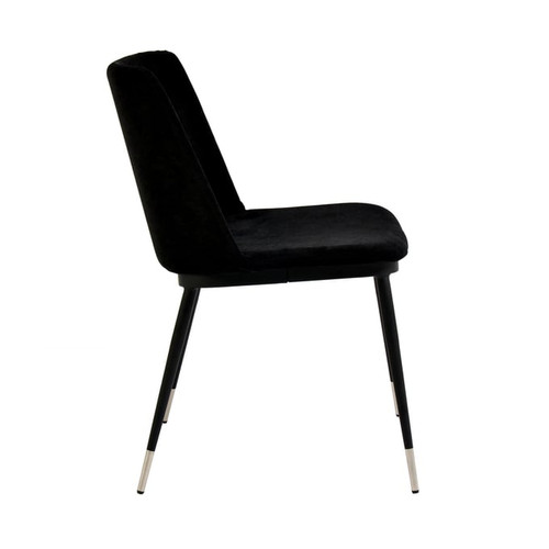 2 TOV Furniture Evora Black Cream Chairs