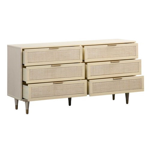 TOV Furniture Sierra Buttermilk 6 Drawer Dressers