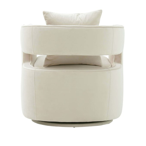TOV Furniture Kennedy Cream Swivel Chairs