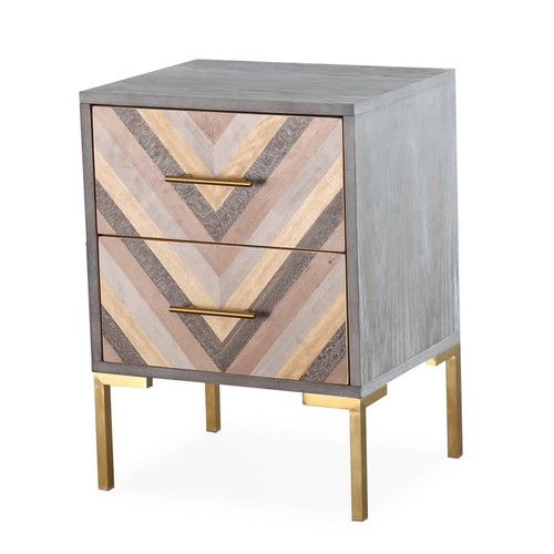 TOV Furniture Quinn Grey Side Table