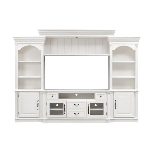 TOV Furniture Newport White Entertainment Center