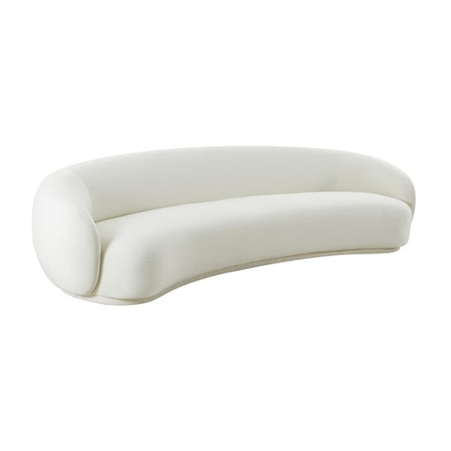 TOV Furniture Kendall Cream Velvet Sofa