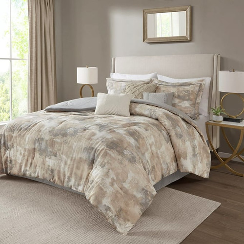 Olliix Madison Park Beacon Gray 7pc Comforter Sets