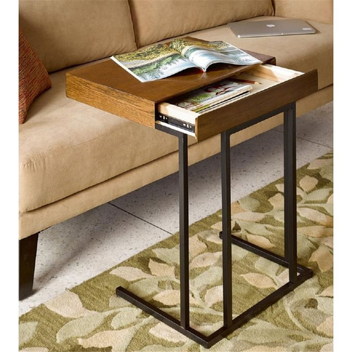 Olliix INK IVY Wynn Pecan Pull Up Tables