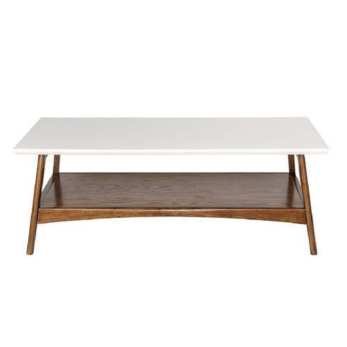 Olliix Madison Park Parker Off White Pecan Coffee Tables