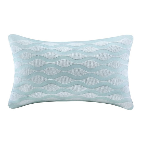 Olliix Harbor House Maya Bay Blue Oblong Pillow