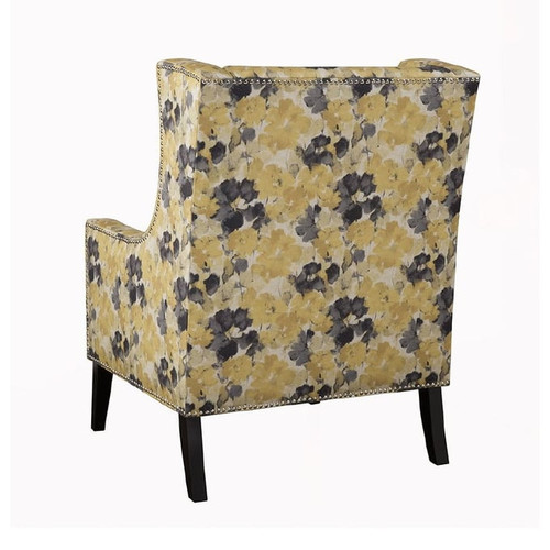 Olliix Madison Park Barton Yellow Wing Chair