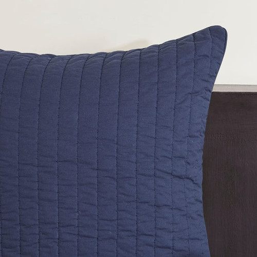 Olliix INK IVY Camila Navy Quilted Euro Shams