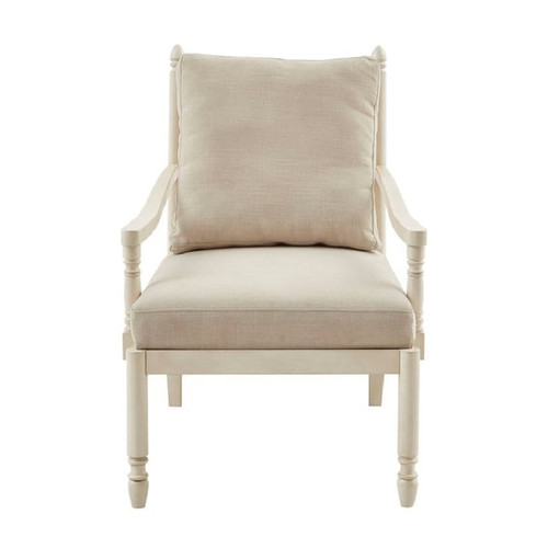 Olliix Martha Stewart Braxton Cream Accent Chair
