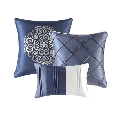 Olliix Madison Park Blaire Navy 7pc Comforter Sets