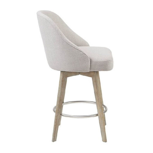 Olliix Madison Park Pearce Grey Swivel Counter Height Stools