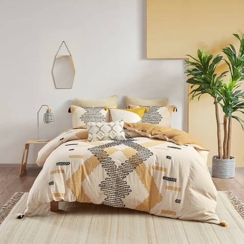 Olliix INK IVY Arizona Yellow Duvet Cover Sets