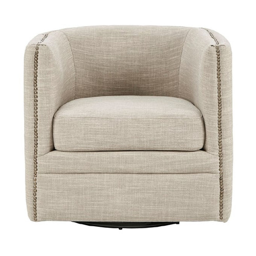 Olliix Madison Park Capstone Cream Swivel Chairs