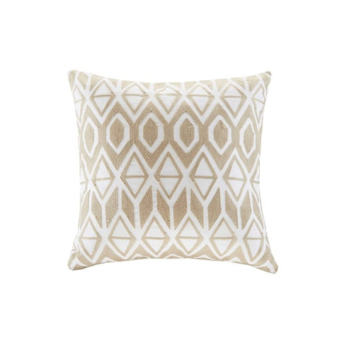 Olliix Harbor House Anslee Taupe Square Decorative Pillow